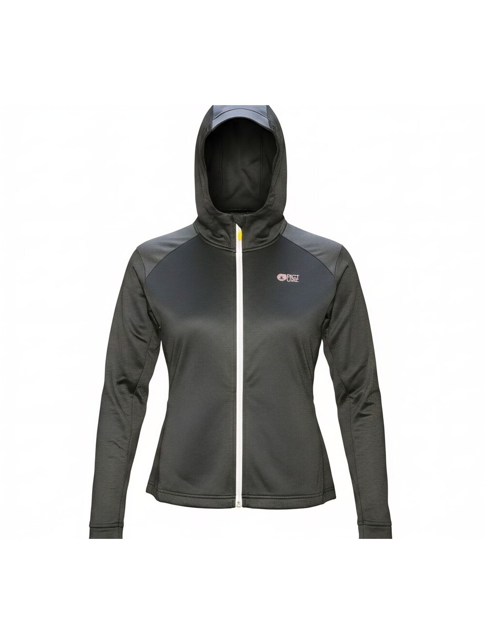 Picture Organic Shari W/ Full Zip Tech Hoodie Womens XL Charcoal Black Gorpcore